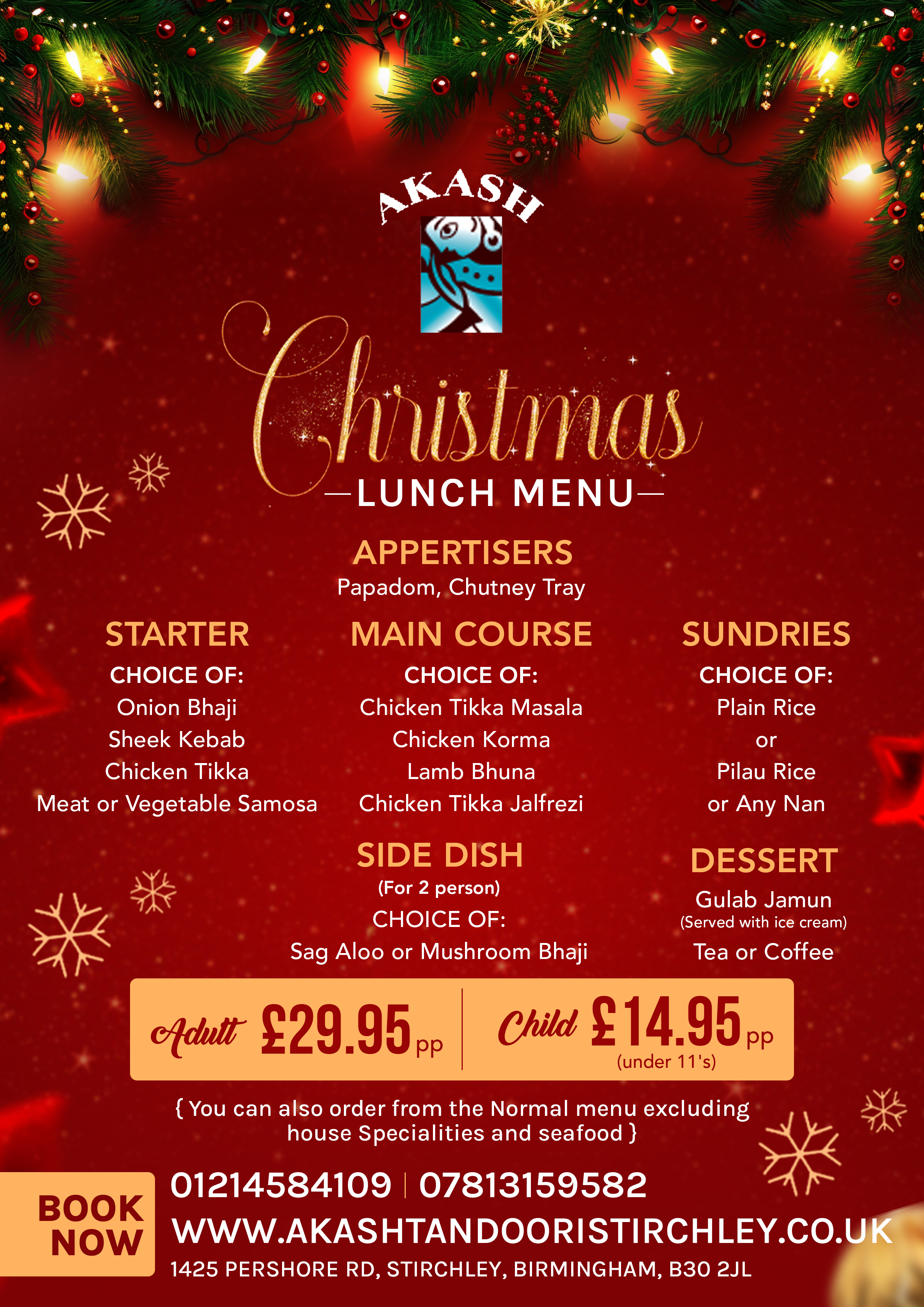 Akash Tandoori Stirchley