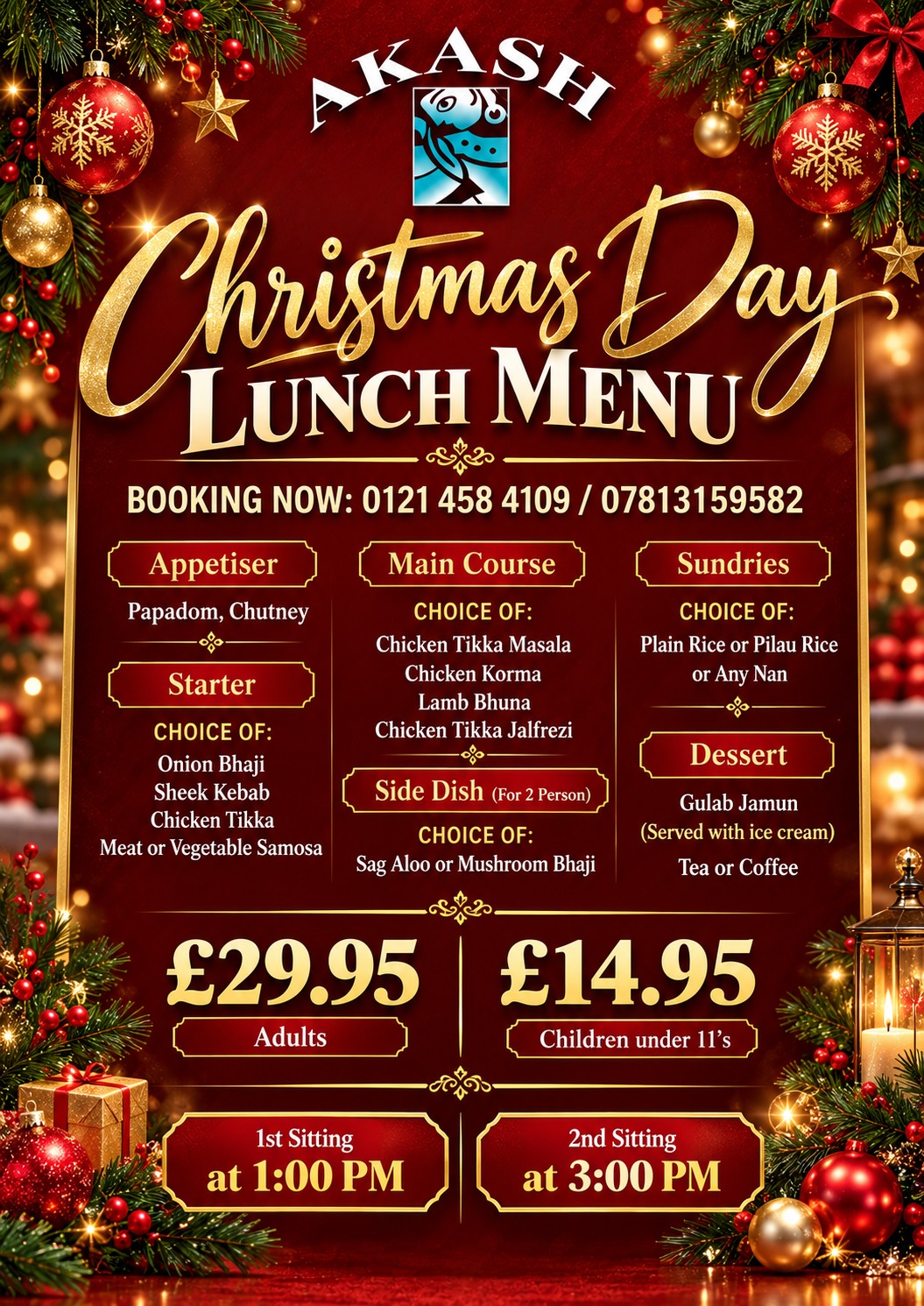 Akash Tandoori Stirchley